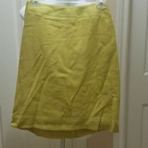 NEW! Linen Yellow Dress Skirt
